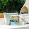 Floral Cottage & Lake Design by Melissa Wang Outdoor Printed Pillow